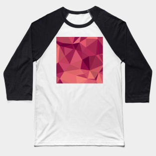 Deep Cerise Purple Abstract Low Polygon Background Baseball T-Shirt